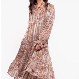 Tiered Paisley Dress